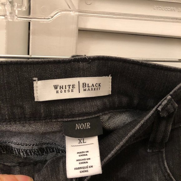 White House Black Market women bootcut "Black" label jeans, XL - Picture 5 of 9
